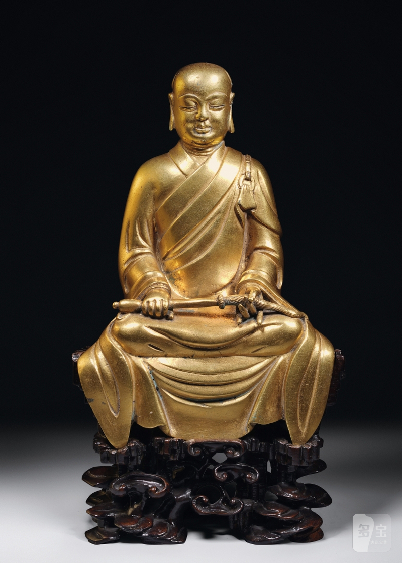 明 铜胎祖师像
